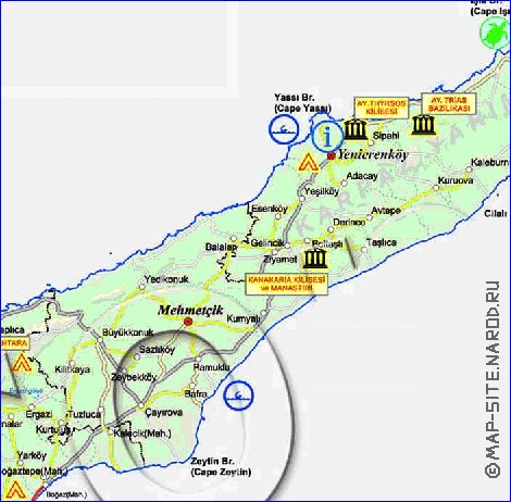 Administratives carte de Chypre