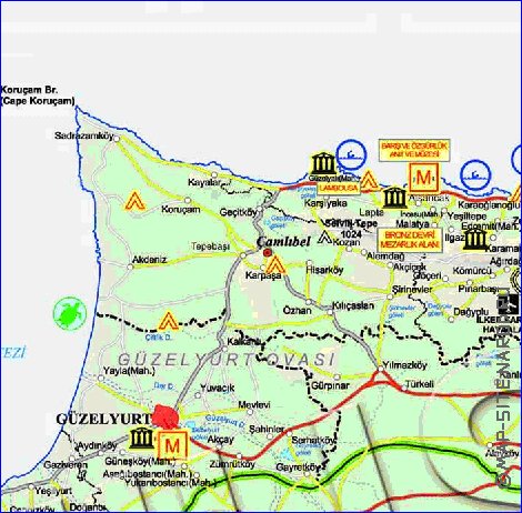 Administratives carte de Chypre