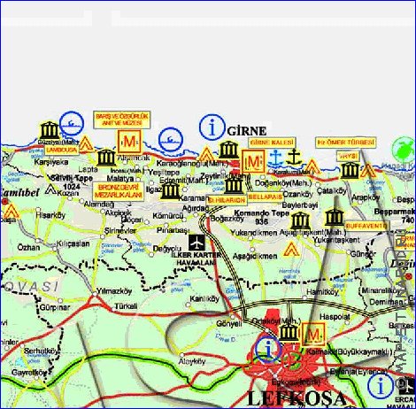 Administratives carte de Chypre