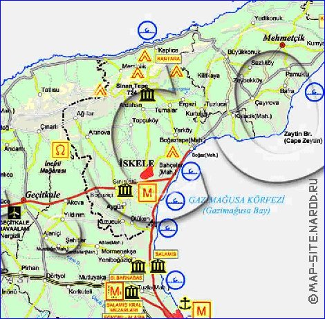 Administratives carte de Chypre