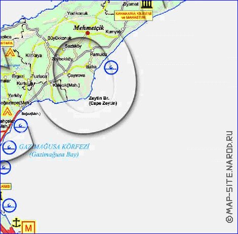 Administratives carte de Chypre