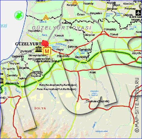 Administratives carte de Chypre