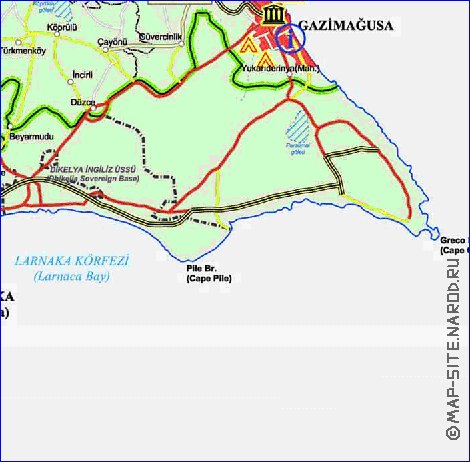 Administratives carte de Chypre