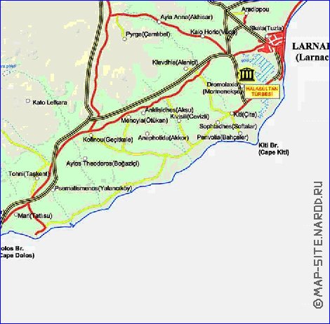 Administratives carte de Chypre