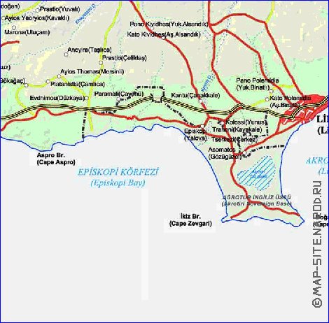 Administratives carte de Chypre