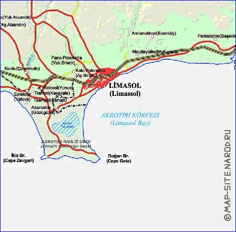 Administratives carte de Chypre