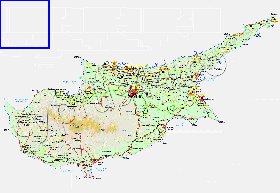 Administratives carte de Chypre