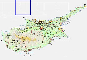 Administratives carte de Chypre