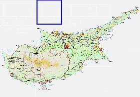 Administratives carte de Chypre