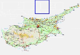 Administratives carte de Chypre