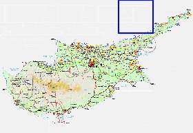 Administratives carte de Chypre