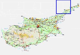 Administratives carte de Chypre