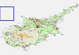 Administratives carte de Chypre