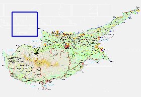 Administratives carte de Chypre