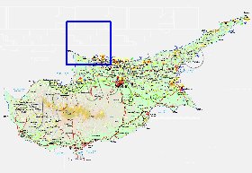 Administratives carte de Chypre