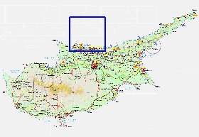 Administratives carte de Chypre