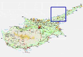 Administratives carte de Chypre