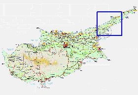 Administratives carte de Chypre