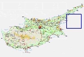 Administratives carte de Chypre