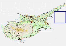 Administratives carte de Chypre