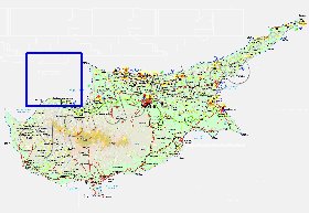 Administratives carte de Chypre