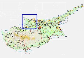 Administratives carte de Chypre