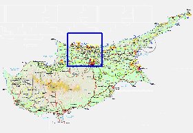 Administratives carte de Chypre