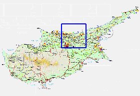 Administratives carte de Chypre