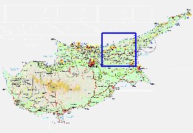 Administratives carte de Chypre