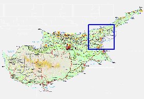 Administratives carte de Chypre