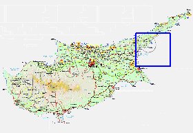 Administratives carte de Chypre