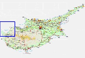 Administratives carte de Chypre