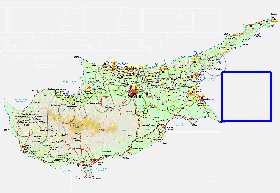 Administratives carte de Chypre