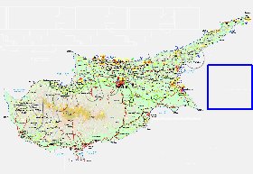 Administratives carte de Chypre