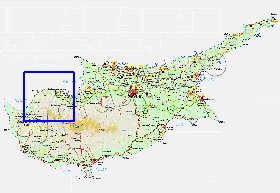 Administratives carte de Chypre