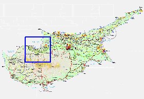 Administratives carte de Chypre