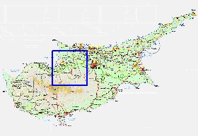 Administratives carte de Chypre