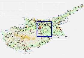 Administratives carte de Chypre