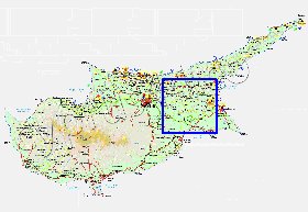 Administratives carte de Chypre