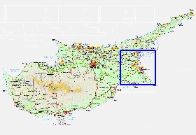 Administratives carte de Chypre