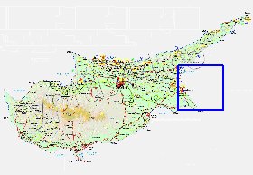 Administratives carte de Chypre