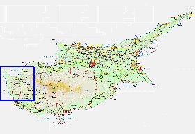 Administratives carte de Chypre