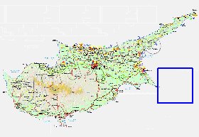 Administratives carte de Chypre