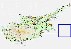 Administratives carte de Chypre