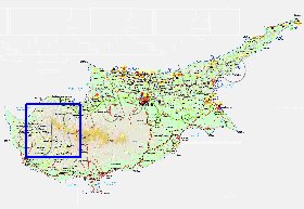 Administratives carte de Chypre