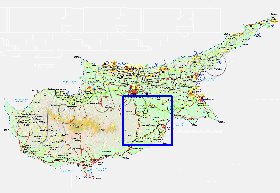 Administratives carte de Chypre