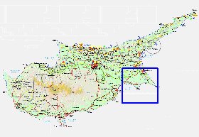 Administratives carte de Chypre