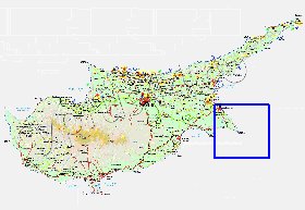 Administratives carte de Chypre