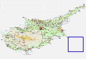 Administratives carte de Chypre