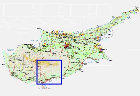 Administratives carte de Chypre